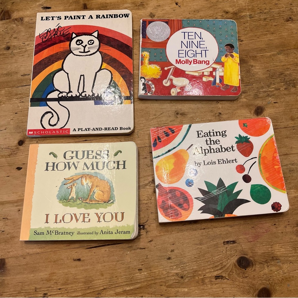 Children's Board Books Set of Four Colorful Beloved Children’s Books
